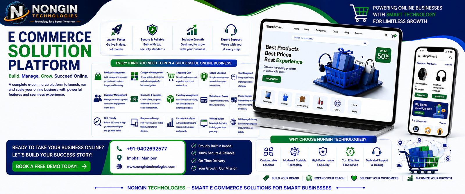 Ecommerce solution platform by NONGIN Technologies
